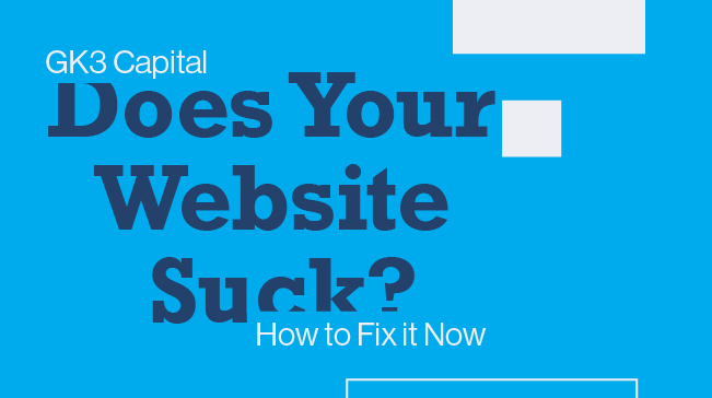 Why Your Website Sucks (And What You Can Do About It)